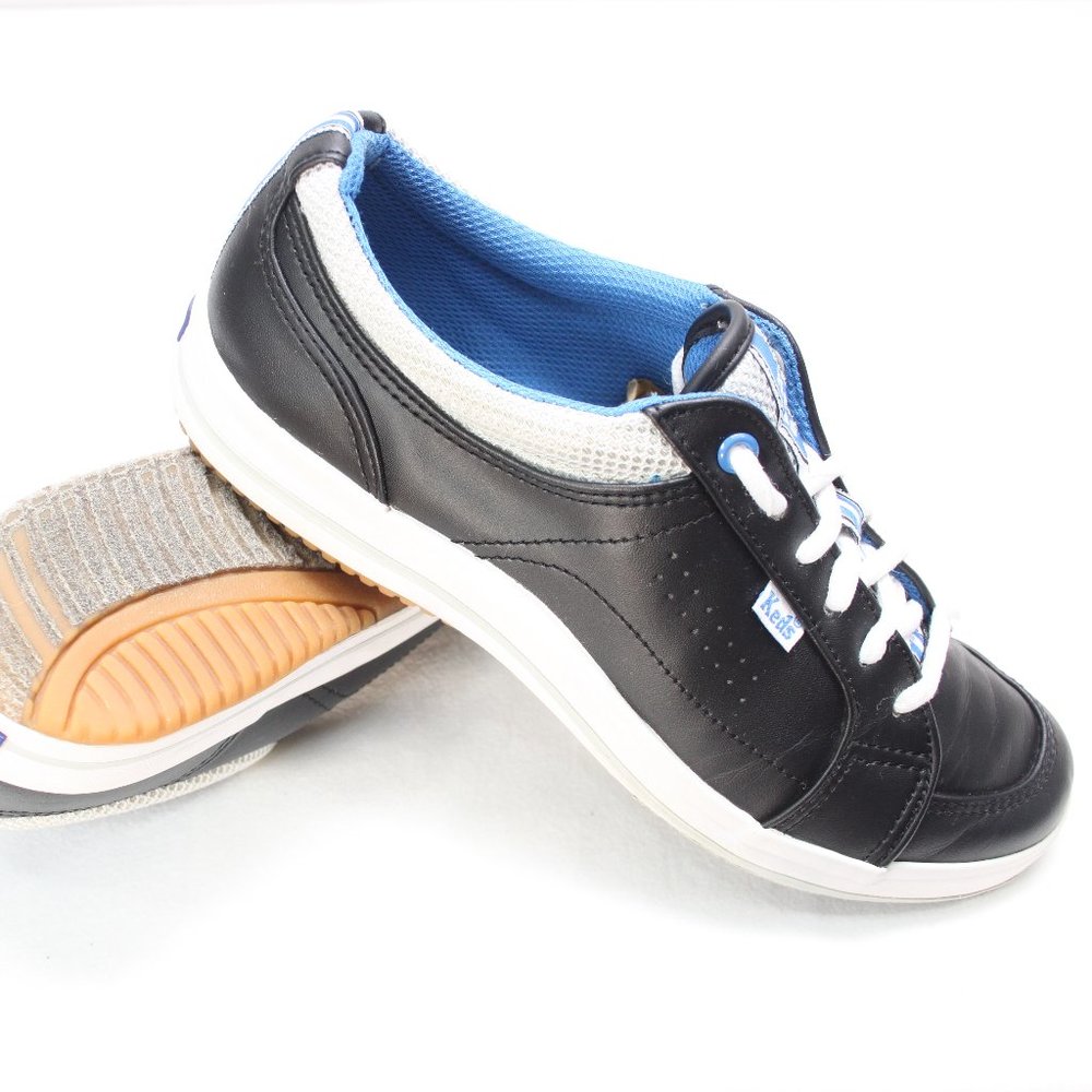 Keds Womens Size 7.5 Black Lace Up Sneaker Shoes